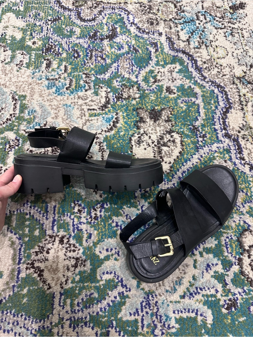 Zara platform sandals